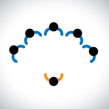Grafik - Team bir aday mülakat managers(employers)