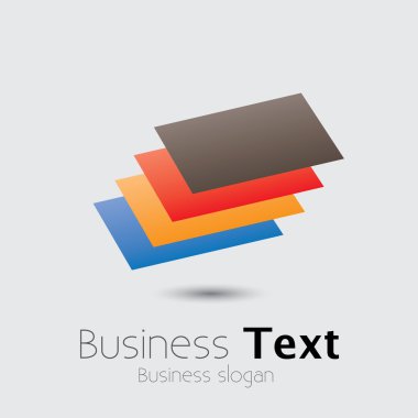 renkli office belgeleri veya kağıt dosyaları vektör grafiği