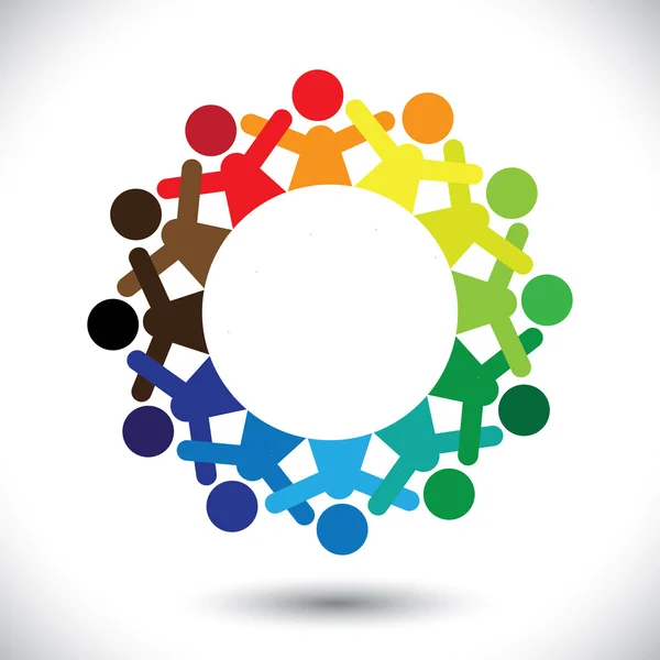 kavram vektör grafiği-soyut renkli çocuk oyun simgeleri