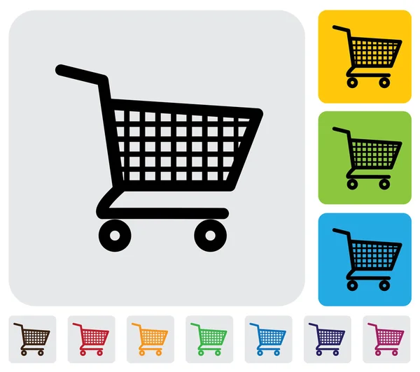 Shopping cart icon(symbol) for online purchases- vector graphic — Stock Vector