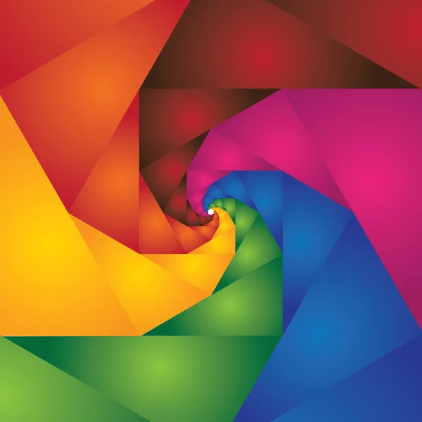 Espiral colorida abstracta de pasos que conducen al infinito - vector b — Archivo Imágenes Vectoriales
