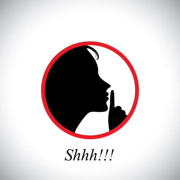 şşş diyor & ona işaret parmağı - concep kullanarak el hareketi genç kadın