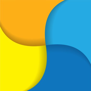 renkli arka plan ile curvy hatları - vektör grafiği