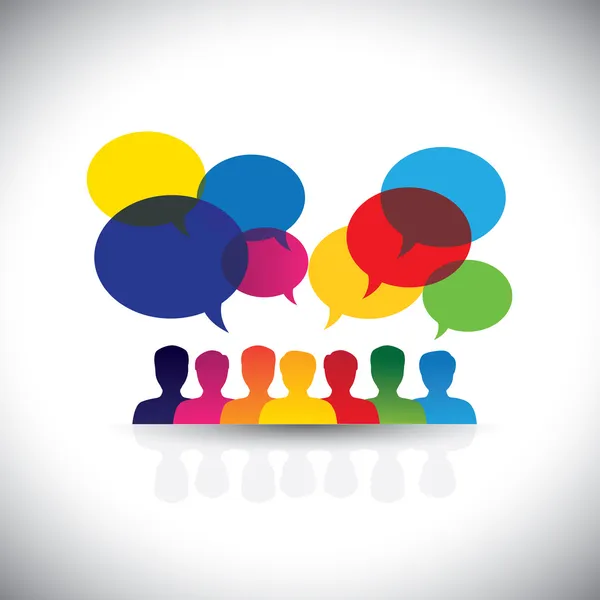 Online insanlar simgeler sosyal ağ & medya - vektör grafiği