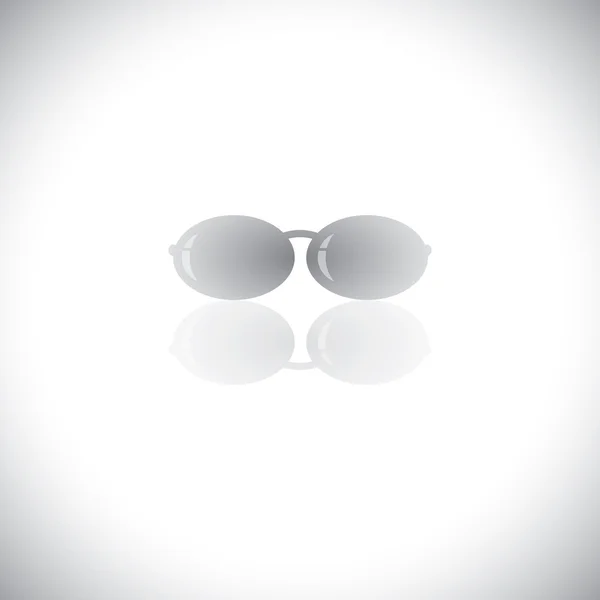 Belles lunettes de soleil élégantes pour femme icône vectorielle . — Image vectorielle