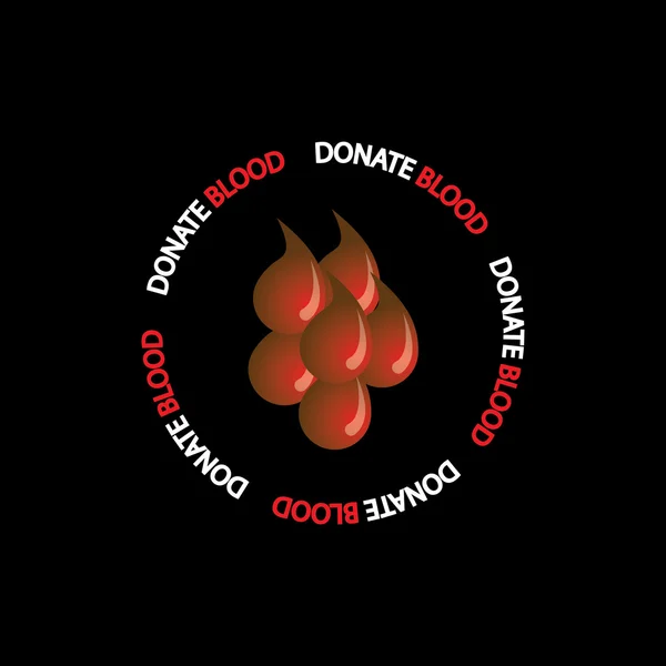 Vetor conceito doação de sangue - grupo de ícones gotas de sangue vermelho —  Vetores de Stock