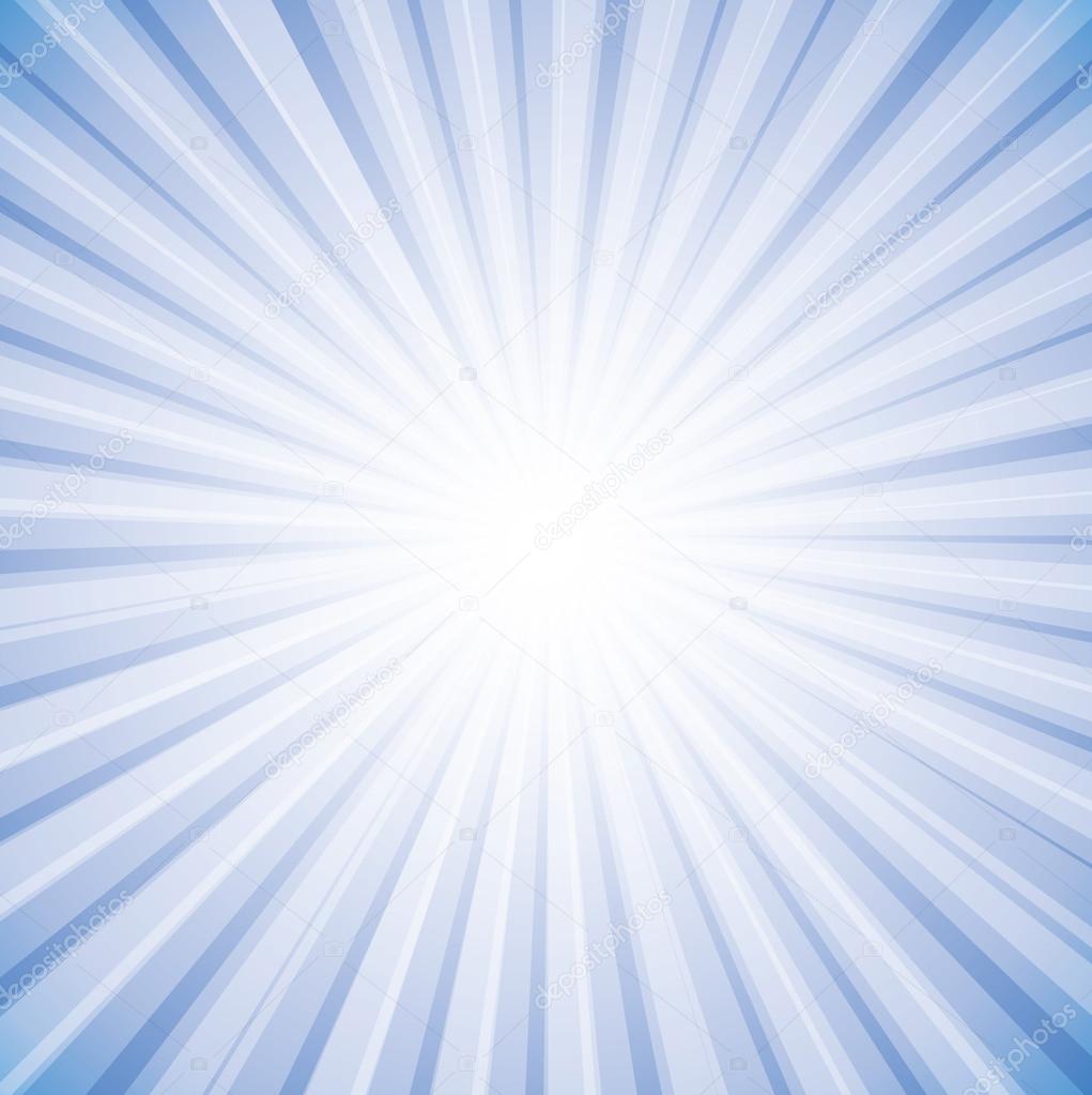 Sun rays in bright white on sky in background vector graphic