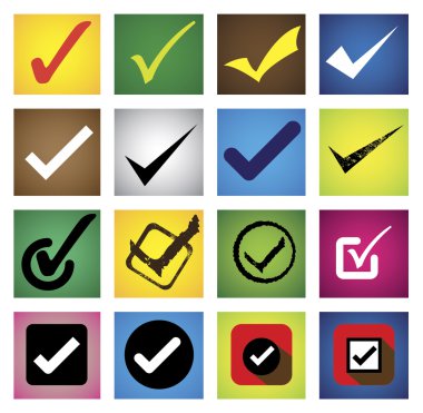 tickmark, onay işareti, sağ işareti doğru seçim - vektör ikonlar s