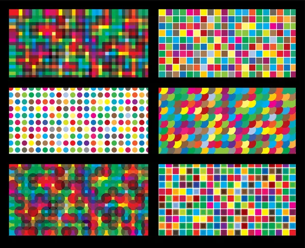 Colorful background geometric seamless repetitive vector graphic — Stock Vector