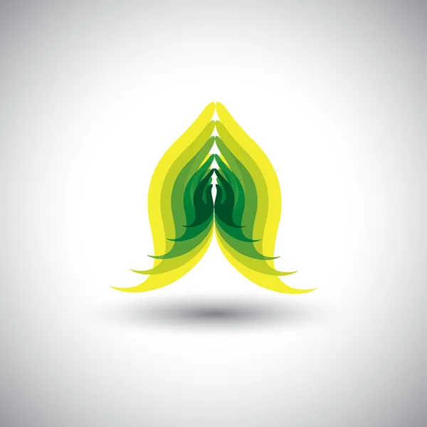 Mujeres indias mano saludo postura de namaste - vector gráfico — Vector de stock