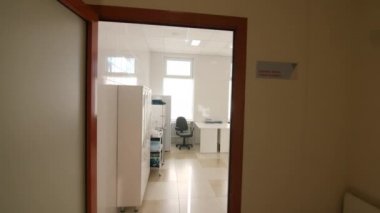 Doctor and nurse workplace furniture in medical office