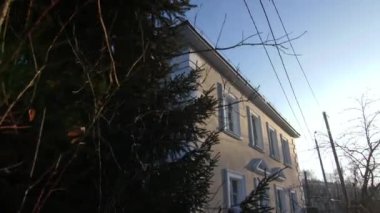 Sokaklarda köknar ağaçları ve elektrik nakil hatları inşa ediliyor