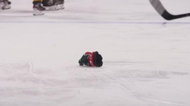 Hakem, üniforma korumanın bir kısmını buz sahasından uzaklaştırdı