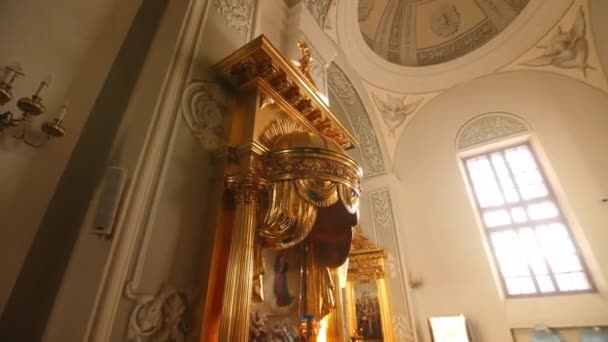 Kazan Tatarstan Russia Październik 2022 Ikona Maryi Panny Dzieciątkiem Jezus — Wideo stockowe