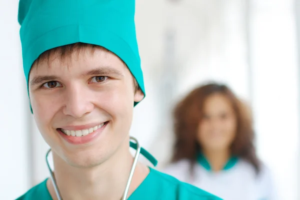 Smiling young doctor — Stock Photo, Image