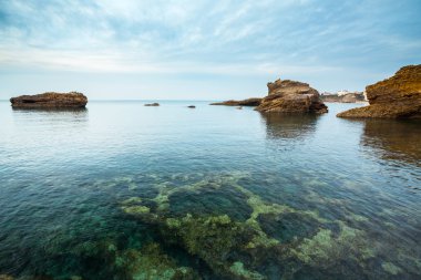 Işıklı deniz manzarası
