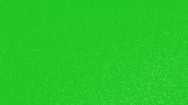 Schneeflocken Auf Chroma Key Hintergrund Schnee Fällt Langsam Animation Auf — Stockvideo