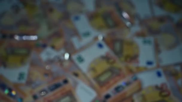 Mužská Ruka Počítá Balík Peněz Koncept Korupce Peněz Trestné Činnosti — Stock video