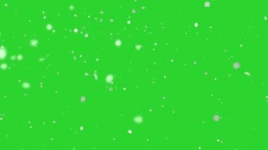 Sol üst animasyon döngüsünde kar taneleri düşüyor. Kar örtüsü. Krom tuşlu kış 