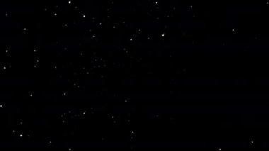 Sol üstte düşen kar taneleri Alfa kanalı ile birlikte hareket halkası. Kar örtüsü