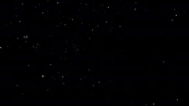 Alfa kanalı ile düşen kar taneleri animasyon döngüsü. Kar örtüsü