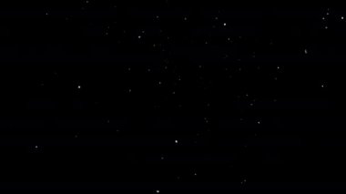 Alfa kanalı ile düşen kar taneleri animasyon döngüsü. Kar örtüsü