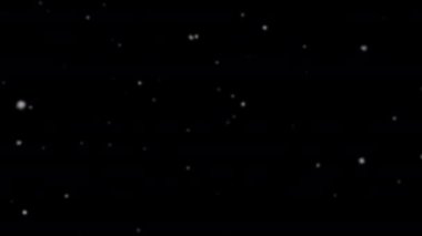 Alfa kanallı büyük ve küçük kar taneleri animasyon döngüsü. Kıvılcımlar Kameraya İlerliyor 