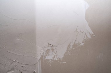 Endüstriyel geçmiş. Duvarda yapısal alçı var. Tuğla wal