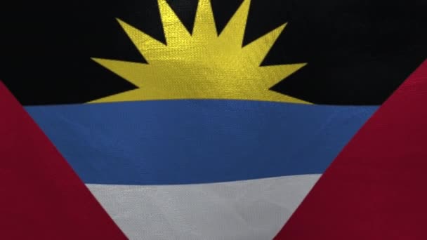 National Flag Antigua Barbuda Animation — Stock videók