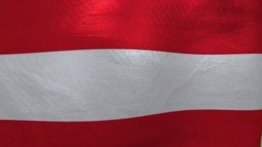 National Flag of Austria. 3d Animation. 4K