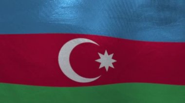  National Flag of Azerbaijan. 3d Animation. 4K