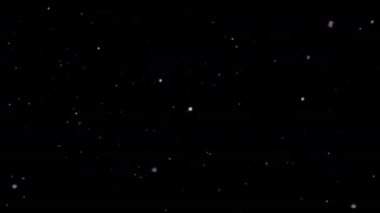 Snowfall overlay with Alpha Channel. Heavy blizzard. Christmas snowstorm. Flake of snow swirling moved by wind.