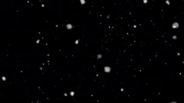 High quality motion animation representing snow. Snowing footage. Alpha Channel