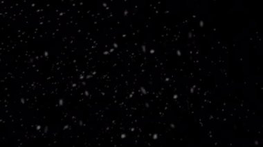 Falling snow animation with Alpha Channel. Christmas Snow background