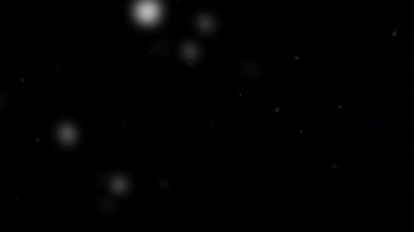 Animation of slowly falling snow. Falling snowflakes. Blurred movie