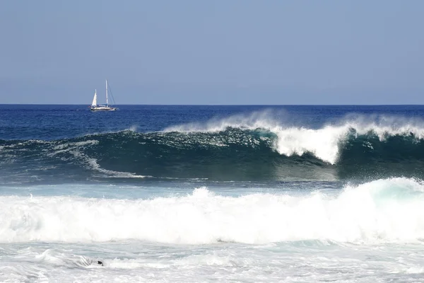 Velero y olas — Foto de Stock