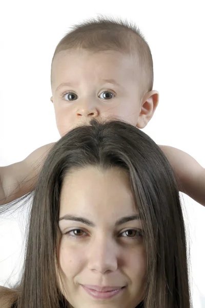 Ребенок с матерью — стоковое фото
