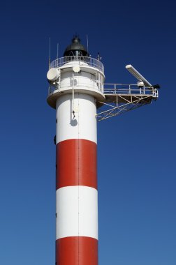 bir deniz feneri üst ayrıntı