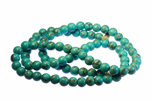 Beads from turquoise — Stock Photo, Image