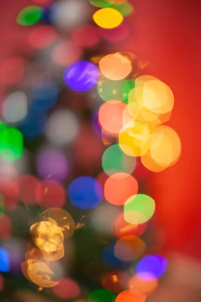 Natal Bokeh Borrado Luzes Natal Árvore Natal — Fotografia de Stock