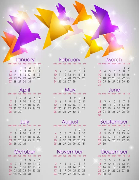 Calendar for 2013 — Stock Vector