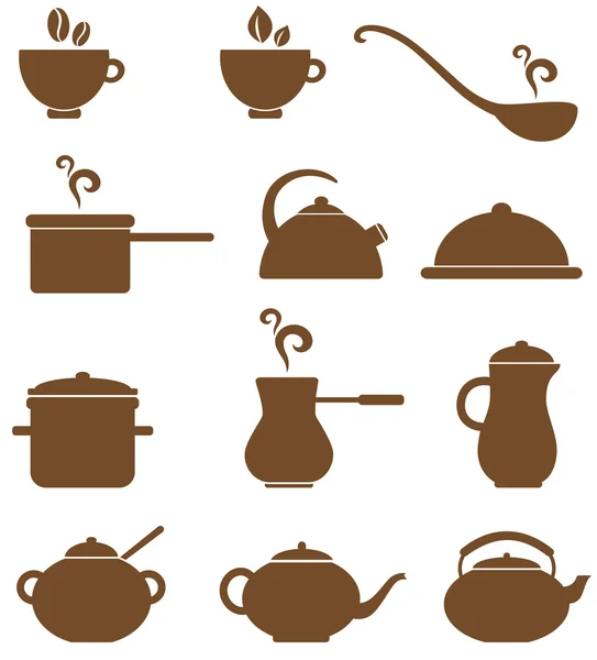 Iconos de cocina — Vector de stock