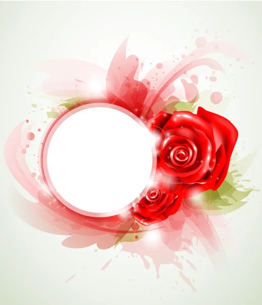 Червона троянда анотація — стоковий вектор
