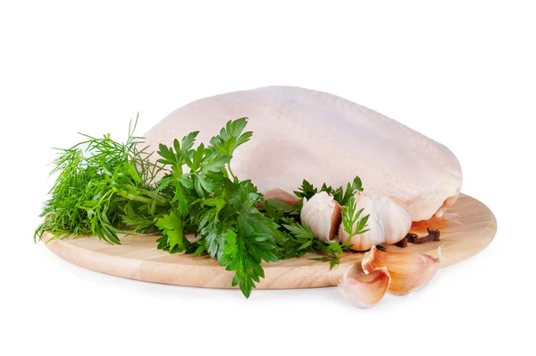 Pechuga de pollo cruda — Foto de Stock