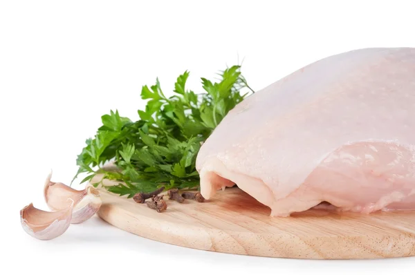 익 지 않는 닭 고기 — 스톡 사진