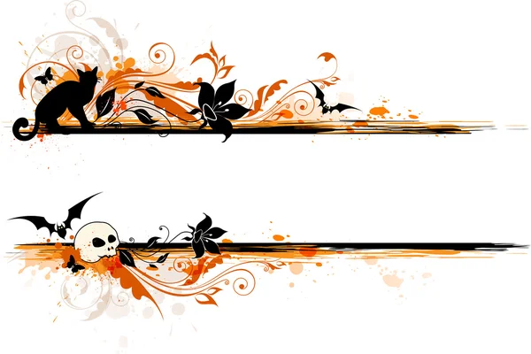 Banner di Halloween — Vettoriale Stock