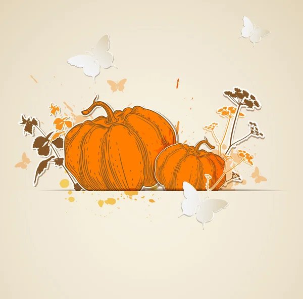 Herfst vector achtergrond — Stockvector