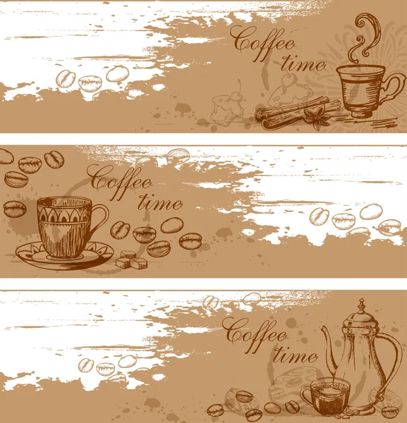 Milieux de café — Image vectorielle