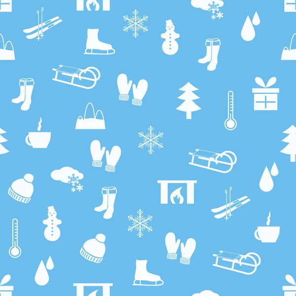 Winter seamless pattern — Stock Vector