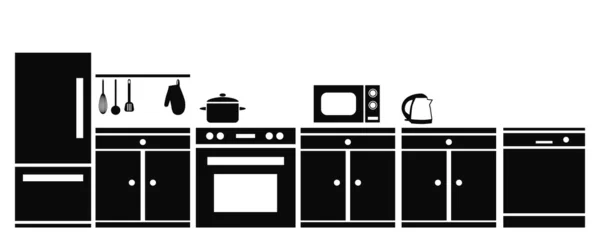 厨房设备 — 图库矢量图片